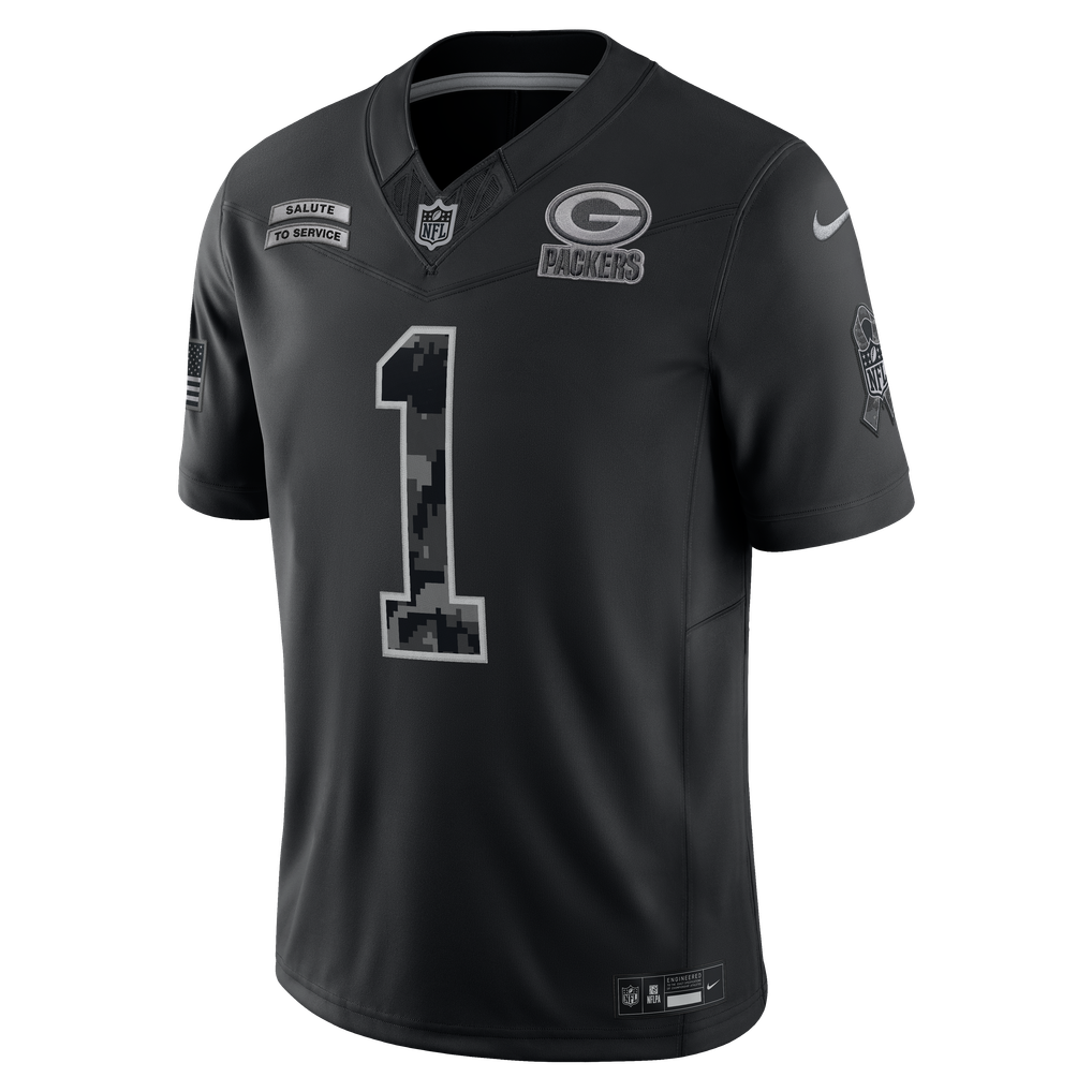 Men's Green Bay Packers Micah Parsons Black 2026 Salute to Service Stitched Limited Jersey - image 2