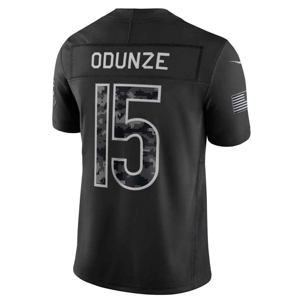 Men's Chicago Bears Rome Odunze Black 2026 Salute to Service Stitched Limited Jersey - image 3