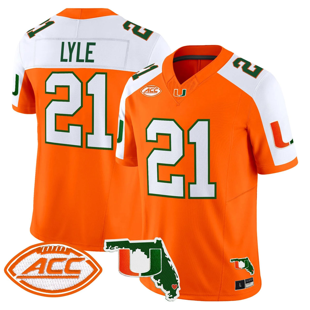 Men's Miami Hurricanes 2026 Florida Patch Vapor Limited Jersey - All Stitched