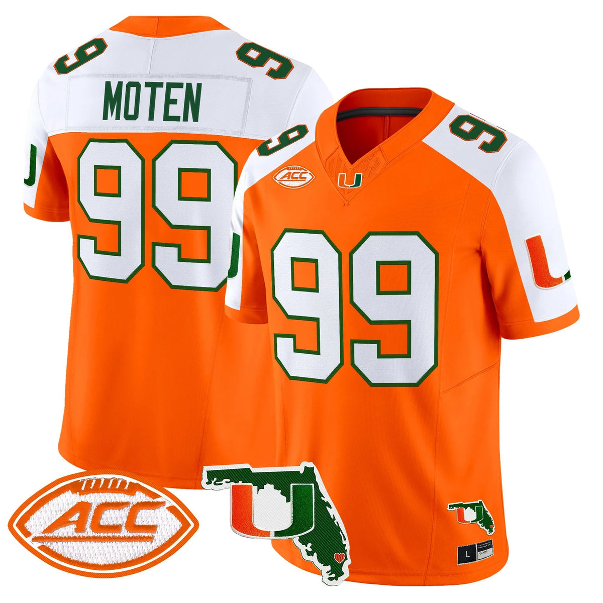 Men's Miami Hurricanes 2026 Florida Patch Vapor Limited Jersey - All Stitched