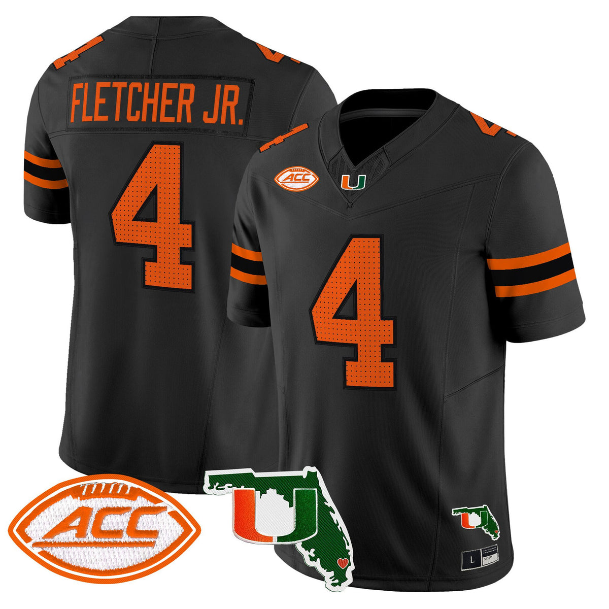 Men's Miami Hurricanes 2026 Florida Patch Vapor Limited Jersey - All Stitched