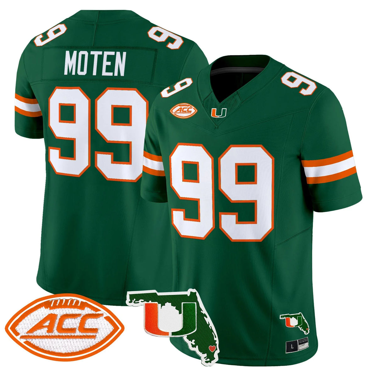 Men's Miami Hurricanes 2026 Florida Patch Vapor Limited Jersey - All Stitched