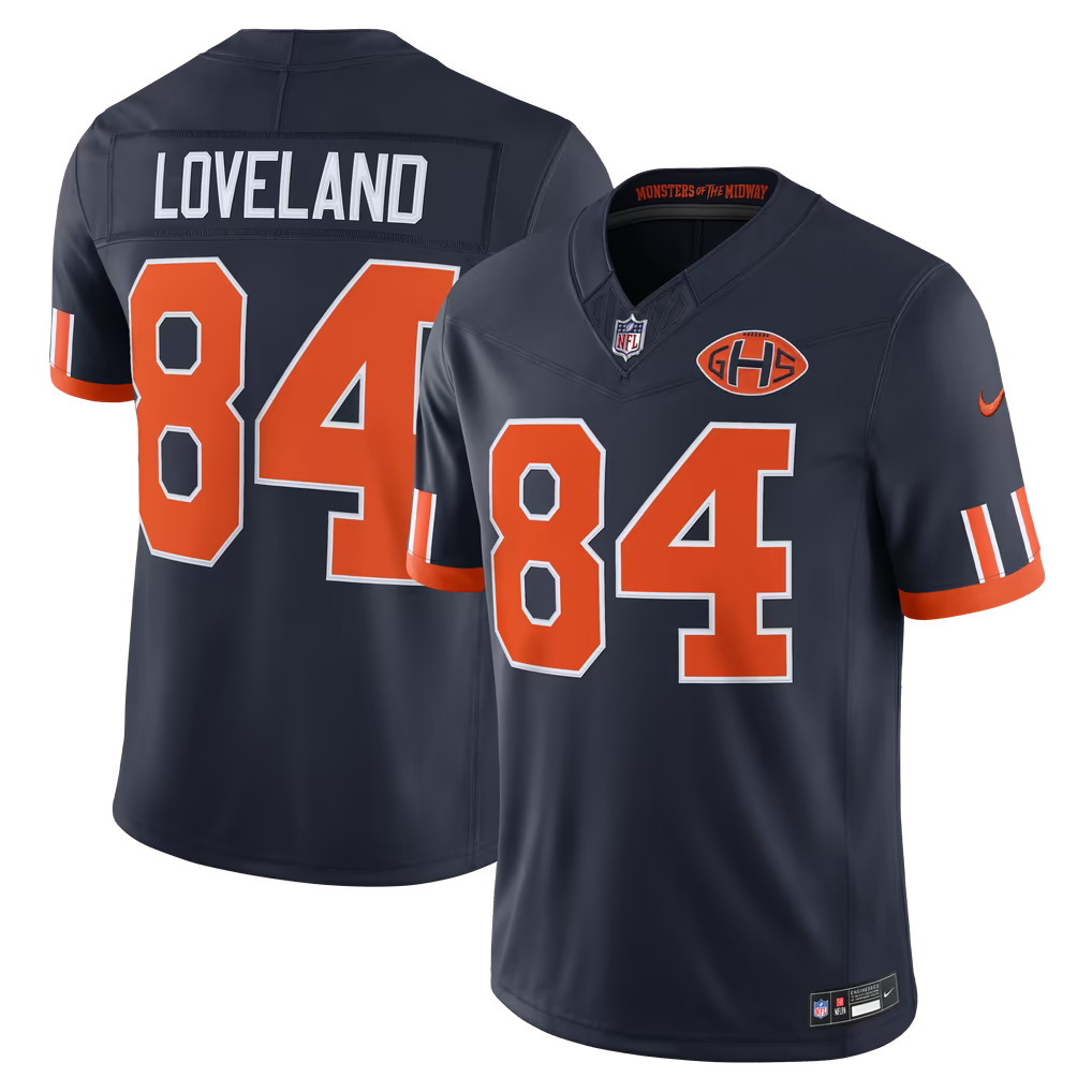 Navy Chicago Bears 2026 Rivalries Collection Stitched Jersey