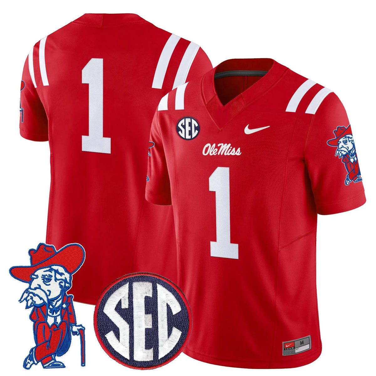 Men's Ole Miss Rebels 2026 Vapor Limited Jersey V2 - All Stitched
