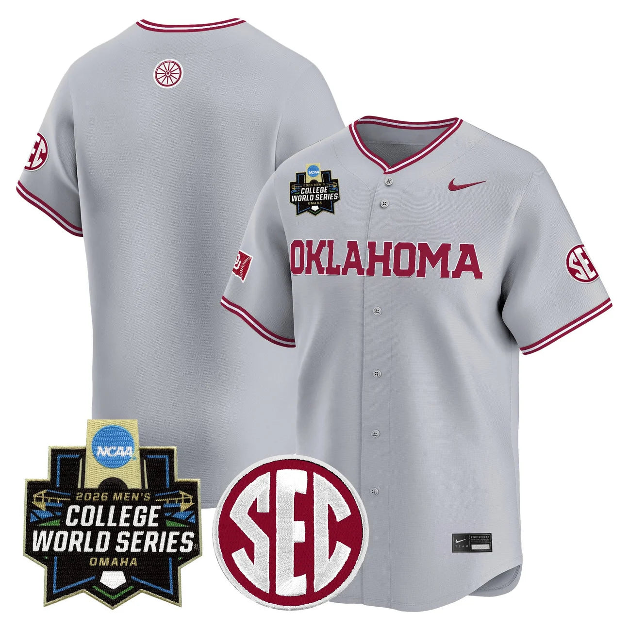Men's Oklahoma Sooners 2026 World Series Vapor Premier Limited Jersey - All Stitched