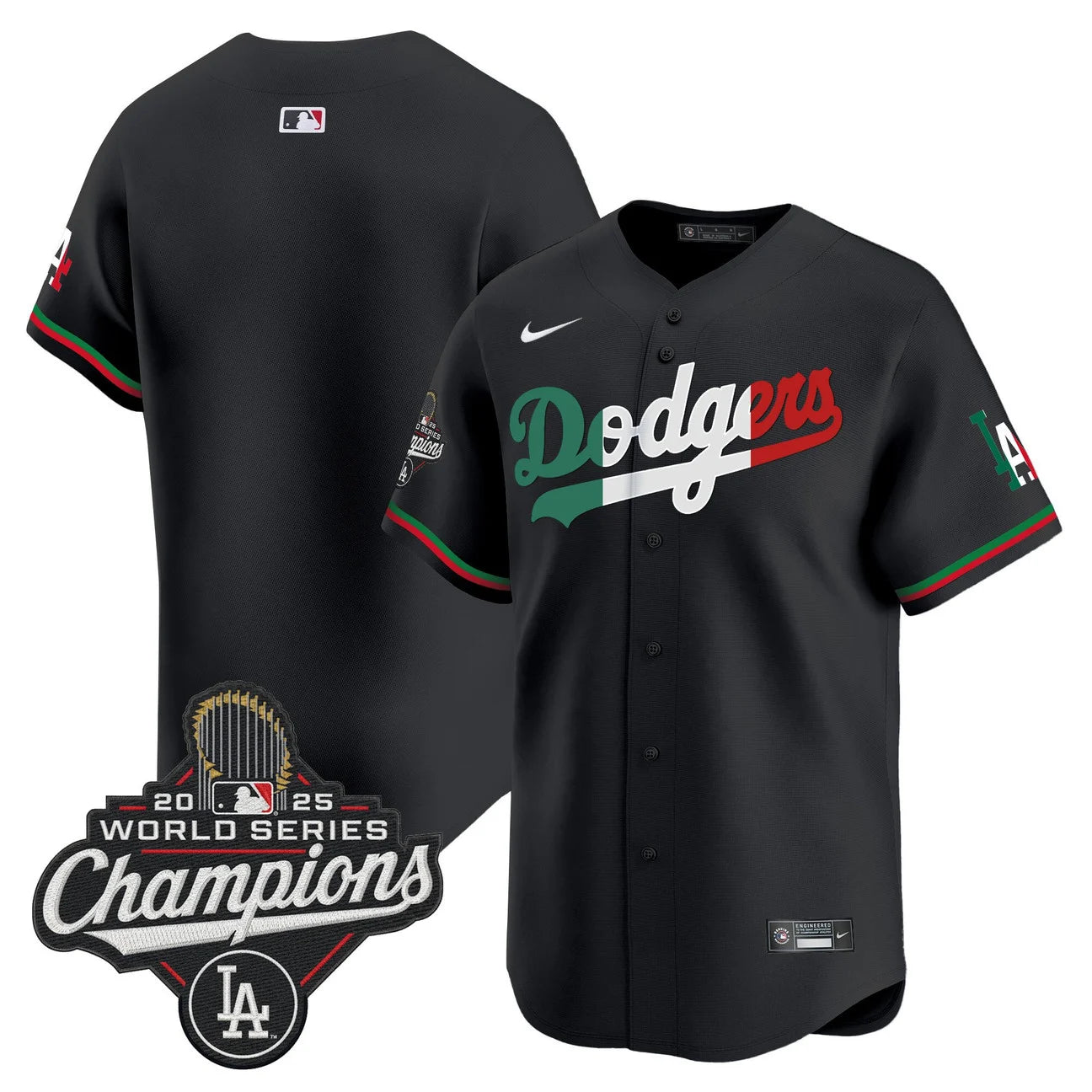 Men's Dodgers Mexico 2025 World Series Champions Vapor Premier Limited Jersey  - All Stitched
