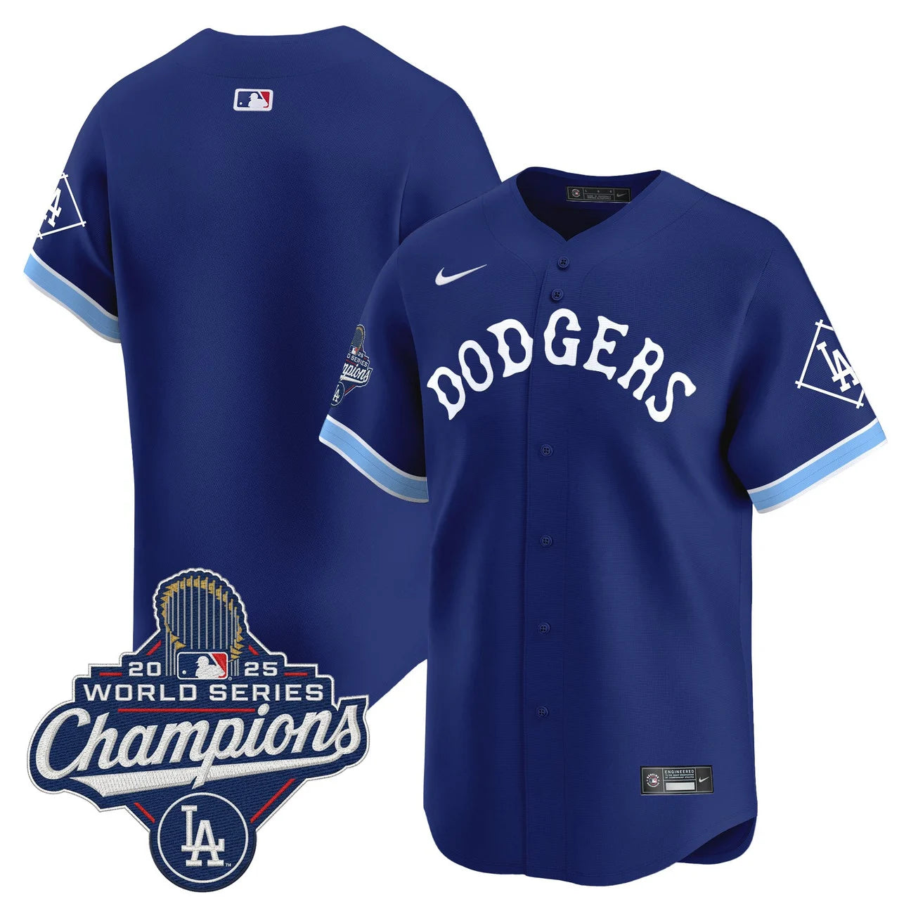 Men's Dodgers Tribute 2025 World Series Champions Vapor Premier Limited Jersey - All Stitched
