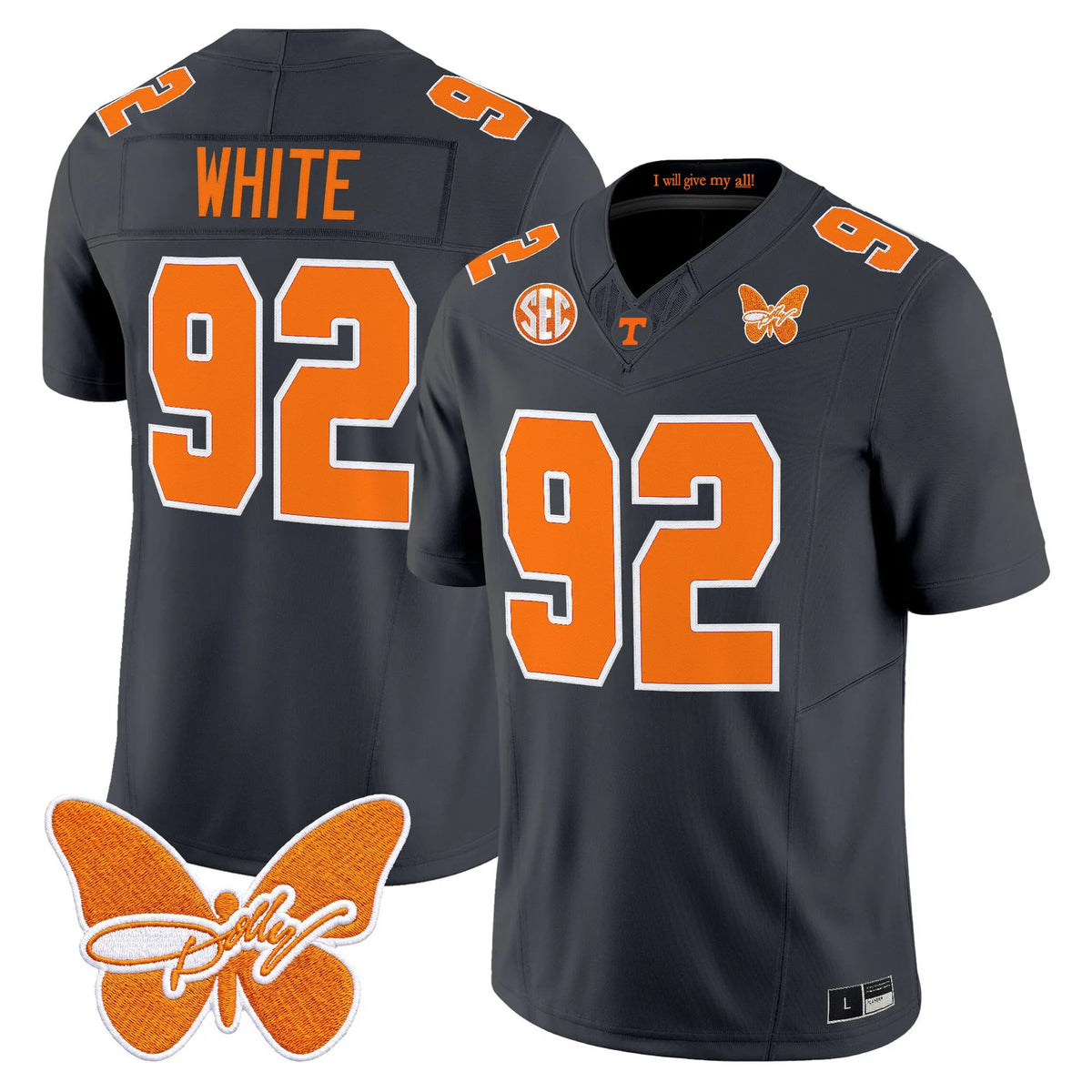 Men's Tennessee Volunteers Dolly Parton Patch Vapor Limited Jersey - All Stitched