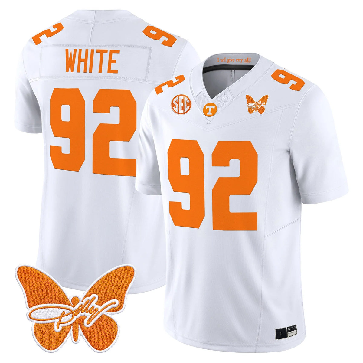 Men's Tennessee Volunteers Dolly Parton Patch Vapor Limited Jersey - All Stitched