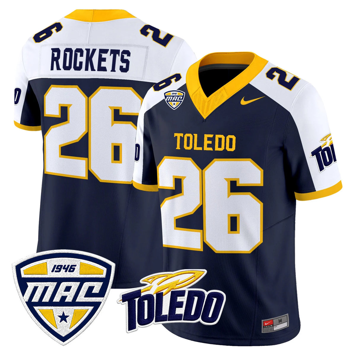 Men's Toledo Rockets 2026 Vapor Limited Jersey - All Stitched
