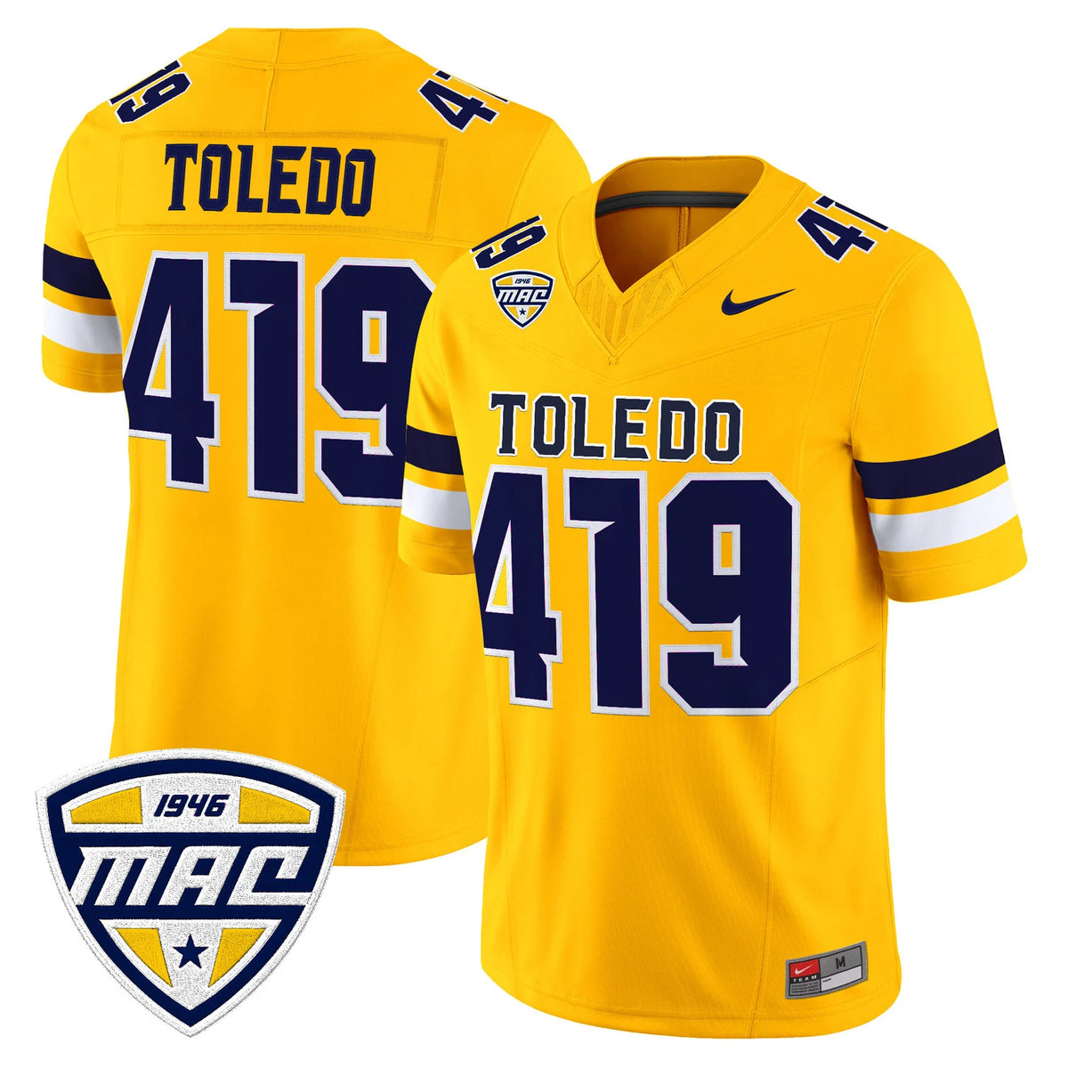 Men's Toledo Rockets 2026 Vapor Limited Jersey in Gold