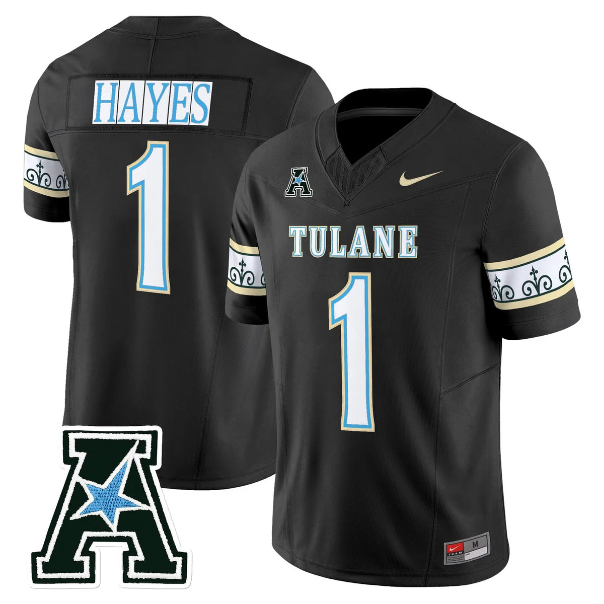 Men's Tulane Green Wave 2025 City Edition Balck Jersey