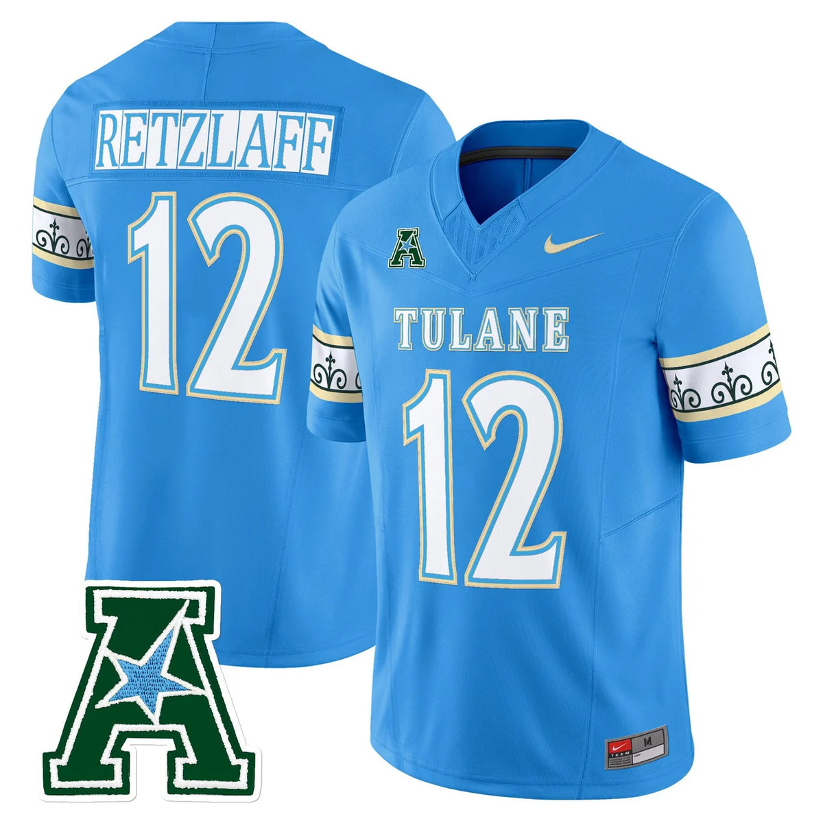 Tulane Green Wave 2025 City Edition Football Jersey in Blue Color