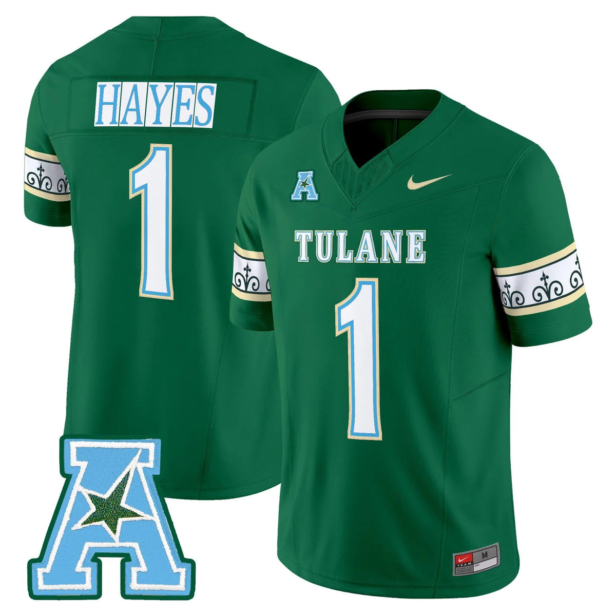 Tulane Green Wave 2025 City Edition Football Jersey in Green Color