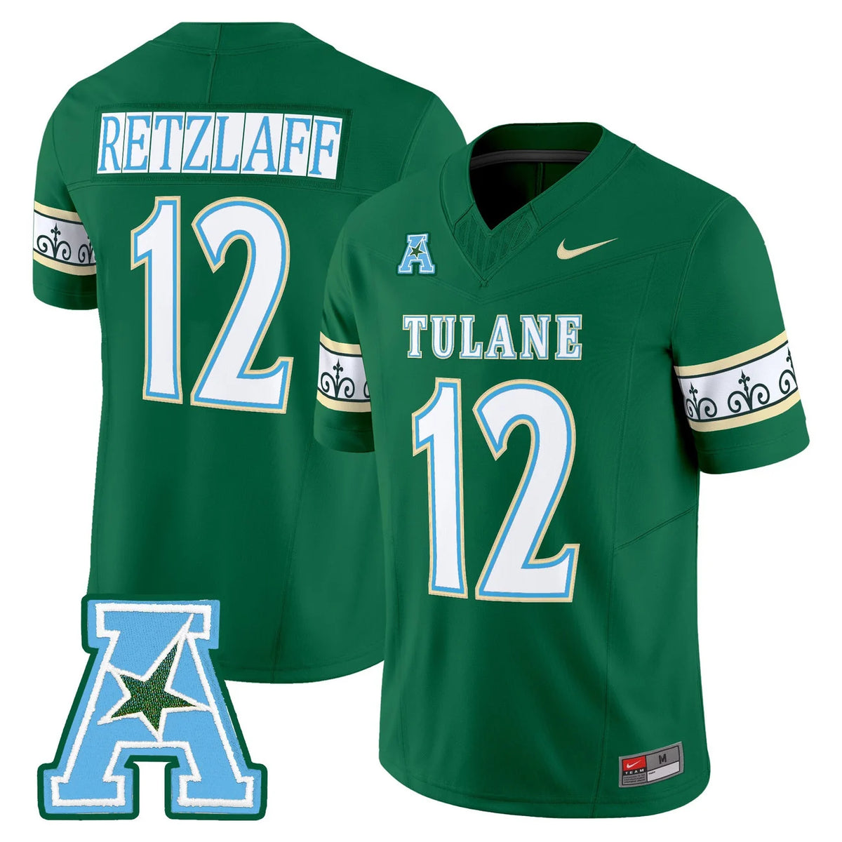 Men's Tulane Green Wave 2025 City Edition Green Jersey