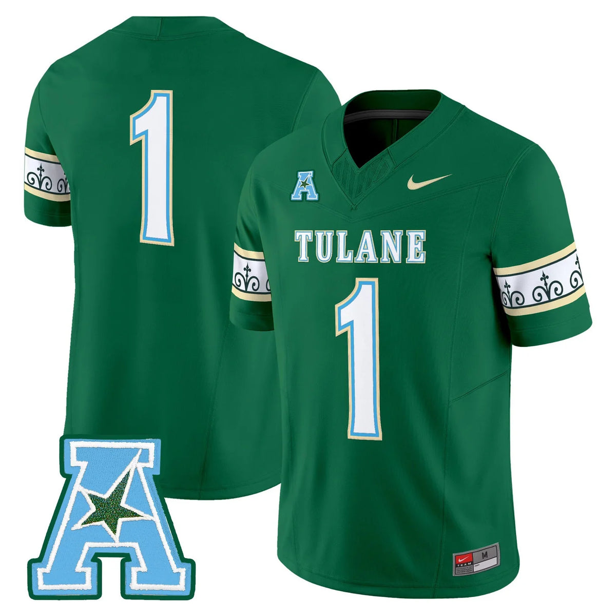 Men's Tulane Green Wave 2025 'City Edition' Vapor Limited Jersey - All Stitched