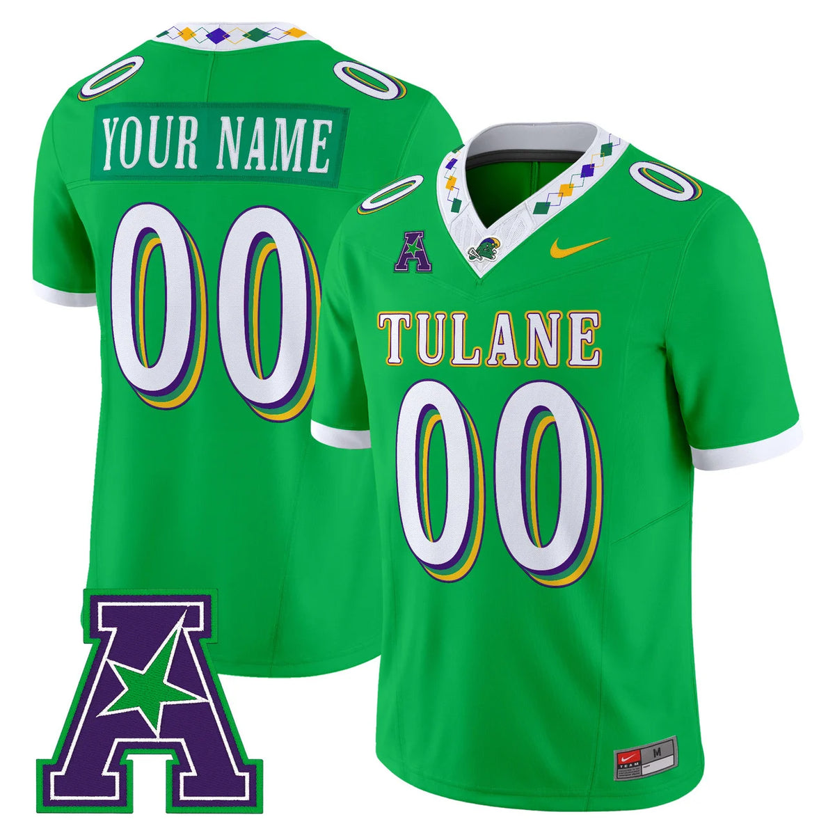 Tulane Green Wave 2026 Custom Football Jersey