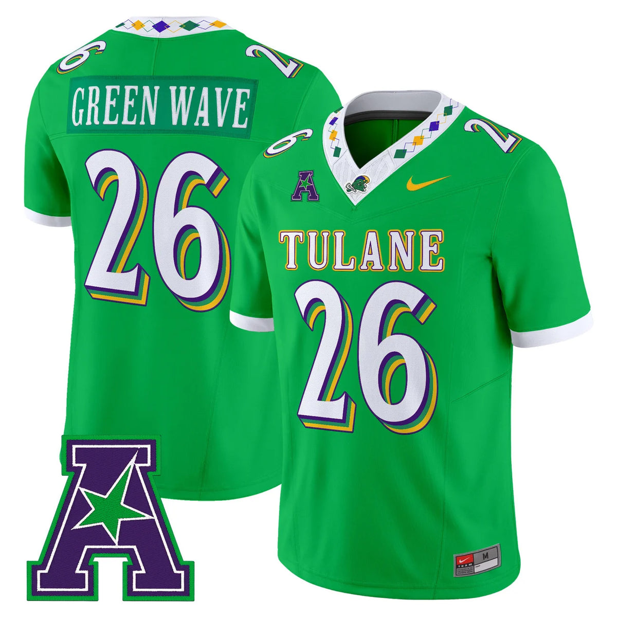 Tulane Green Wave 2026 'City Edition' Vapor Limited Jersey - All Stitched
