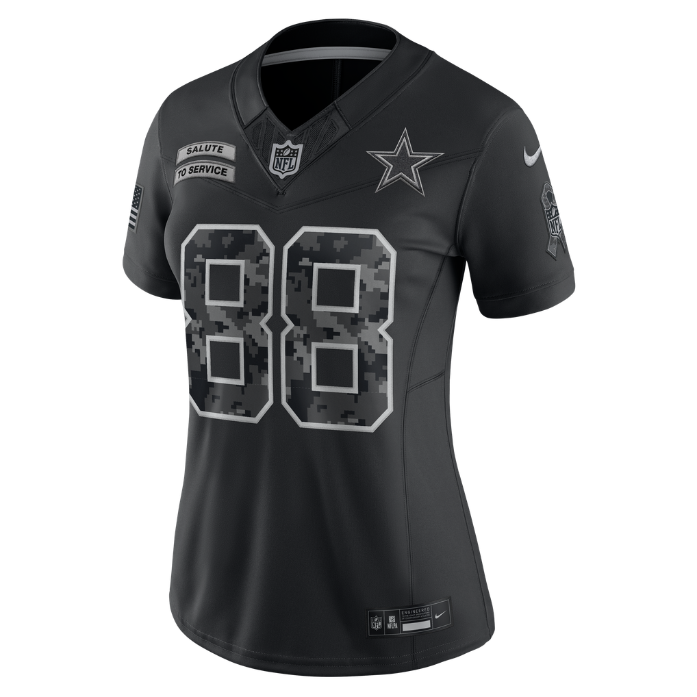 Women's Dallas Cowboys CeeDee Lamb Black 2026 Salute to Service Stitched Limited Jersey - image 2