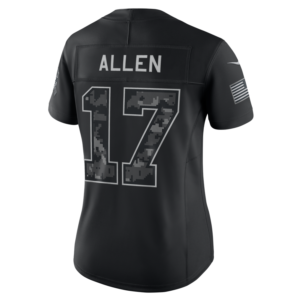 Women's Buffalo Bills Josh Allen Black 2026 Salute to Service Stitched Limited Jersey - image 3